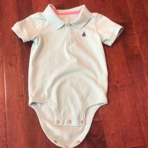 Teal polo onesies